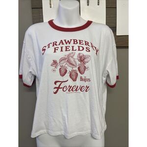 Gap Teen Strawberry Fields By Beatles Cropped Short Sleeve Easy T T-shirt Teen 1